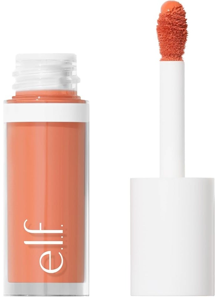 e.l.f. Camo Liquid Blush – Peach Perfect, Ultra-Pigmented Long-Lasting Dewy Liquid Blush, 4 ml